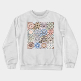 Octagonal Oriental and ethnic motifs in patterns. Crewneck Sweatshirt